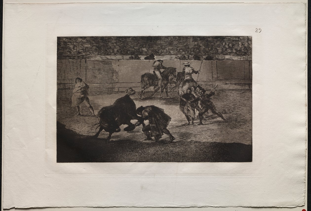 Tyrefekting: Pepe Illo gjør passet til "Recorte" av Francisco de Goya