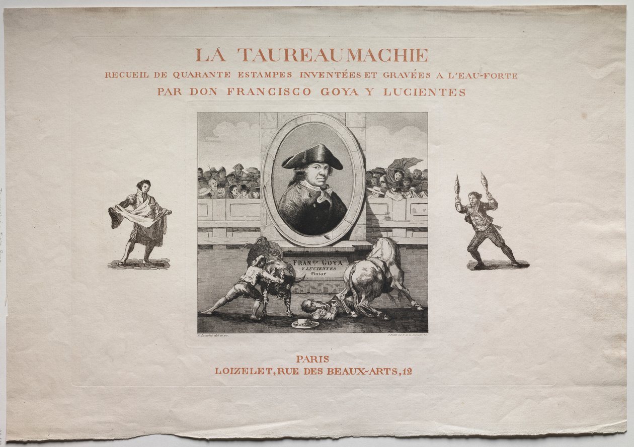 Tyrefekting: Tittelside av Francisco de Goya