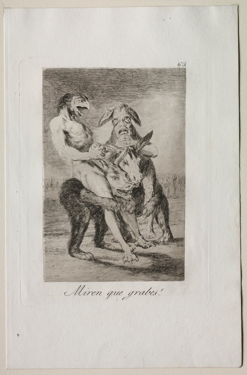Caprices: Se hvor høytidelige de er! av Francisco de Goya