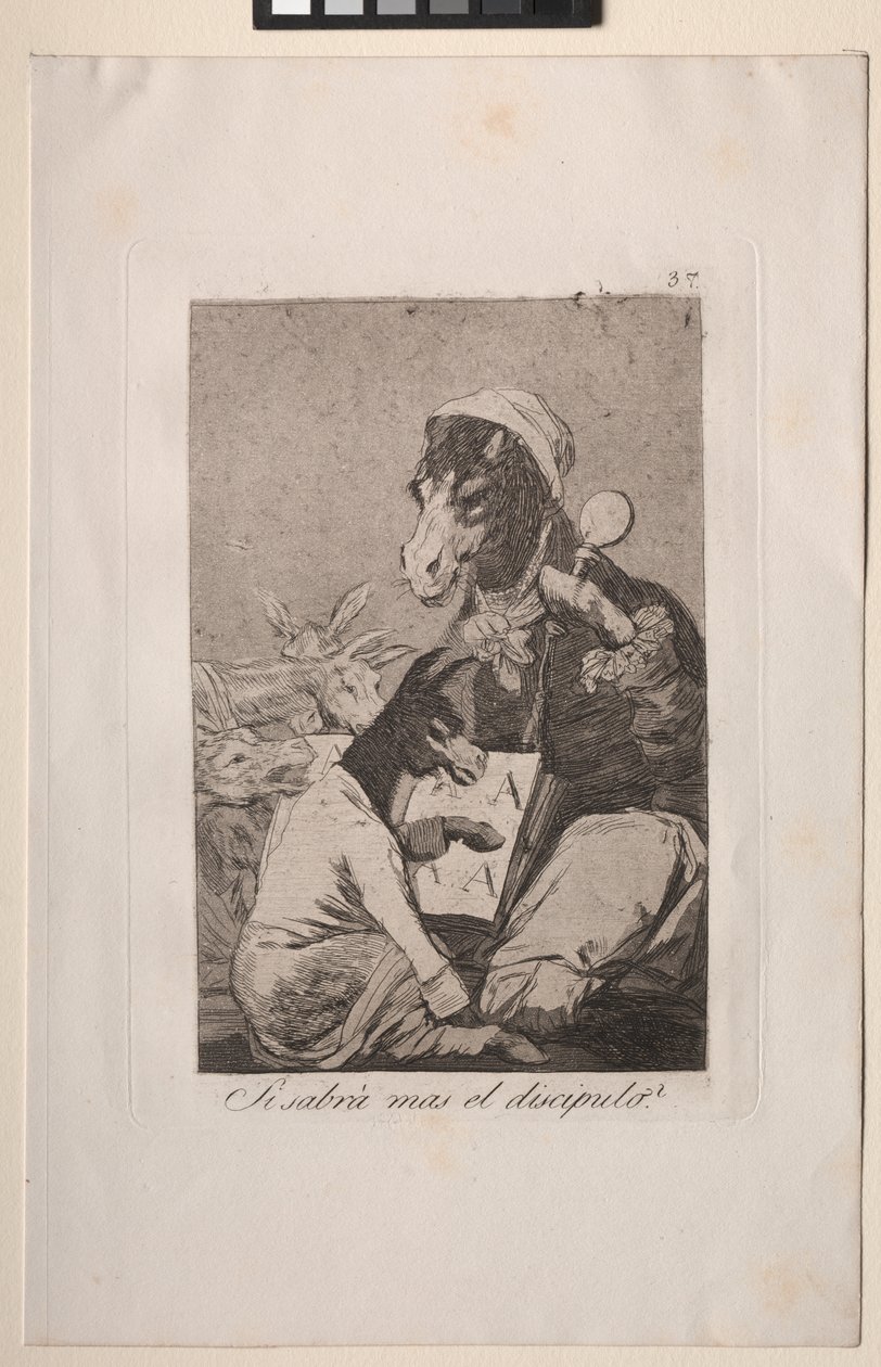 Caprices: Kan ikke eleven vite mer? av Francisco de Goya