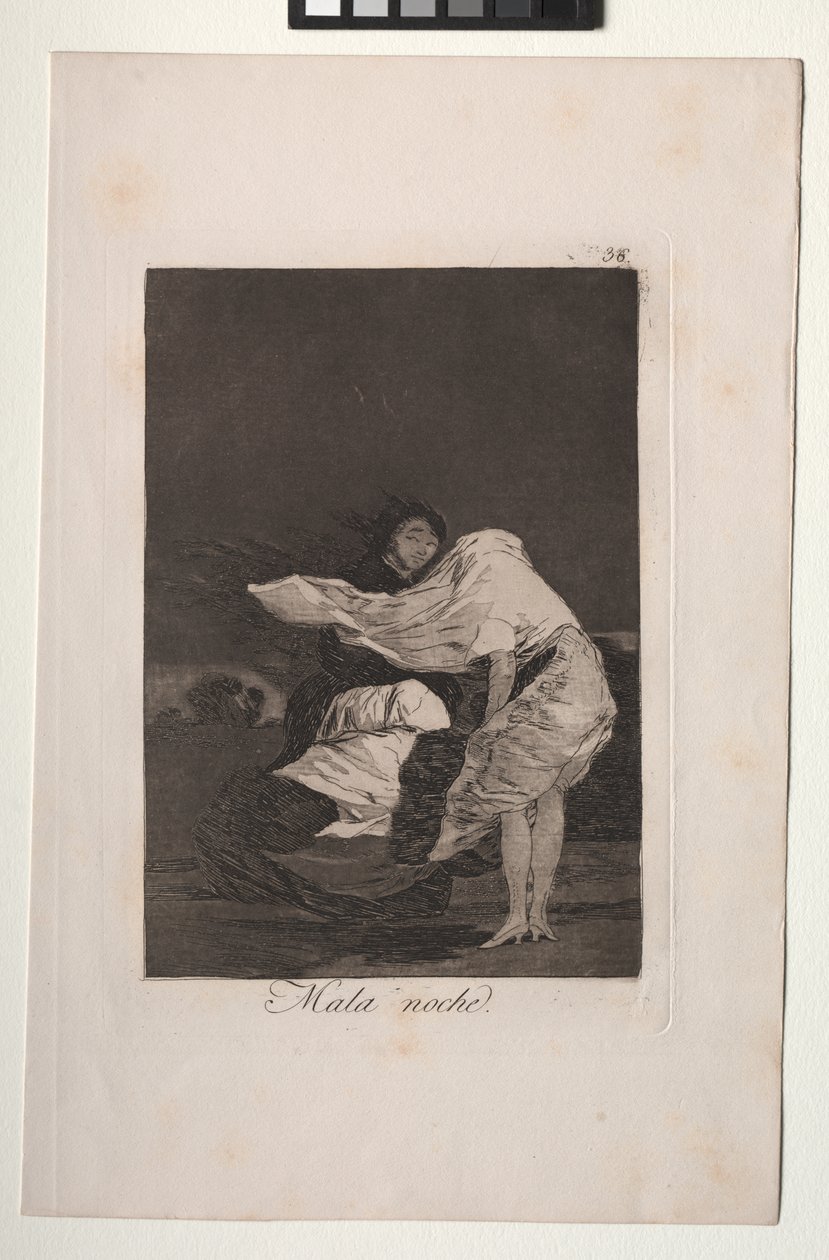 Caprichos: A Bad Night av Francisco de Goya