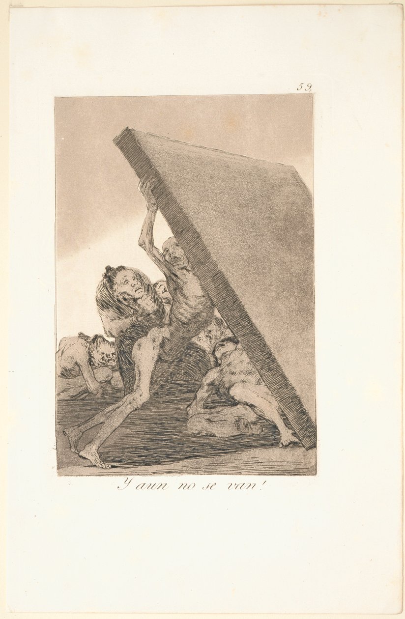 Caprichos: Og fortsatt går de ikke! av Francisco de Goya