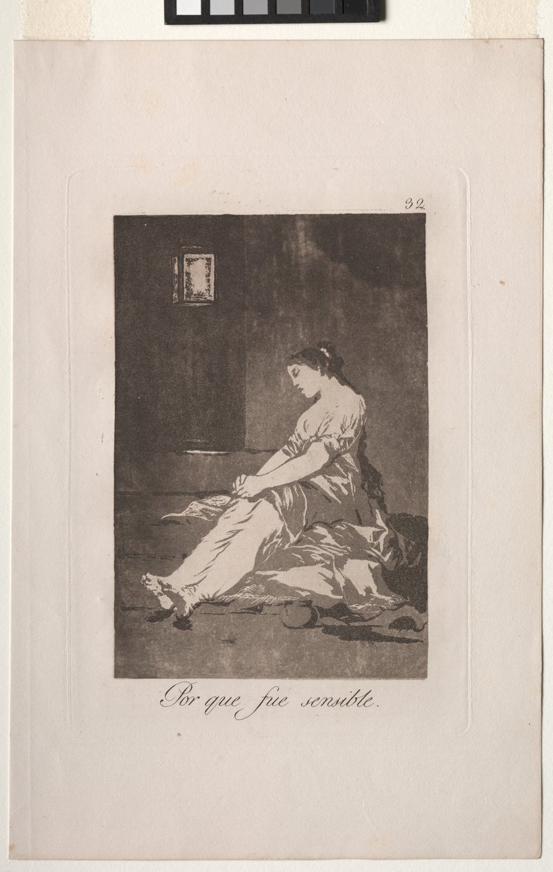 Caprichos: Fordi hun var mottakelig. av Francisco de Goya