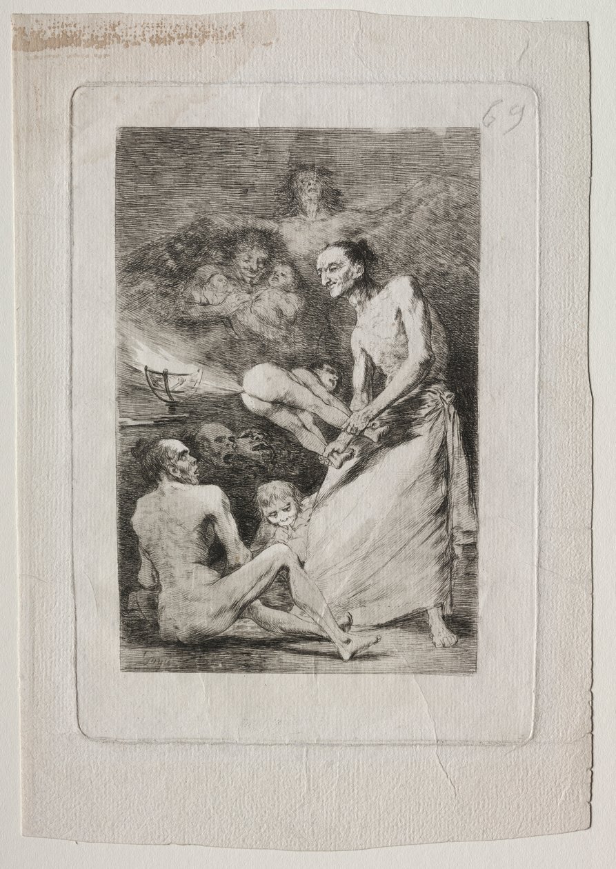 Caprichos: Blås av Francisco de Goya
