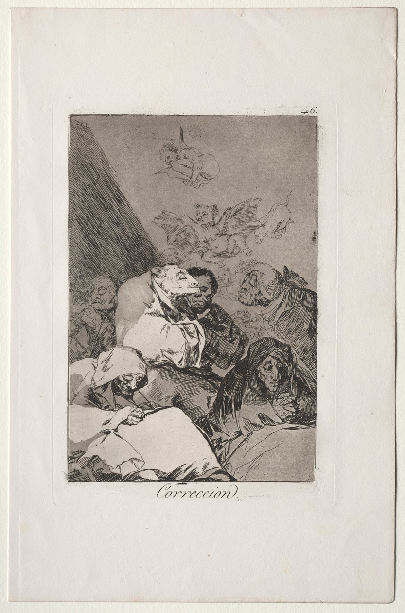Caprichos: Rettelse. av Francisco de Goya