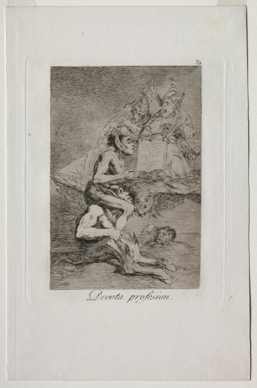 Caprichos: fromt yrke av Francisco de Goya