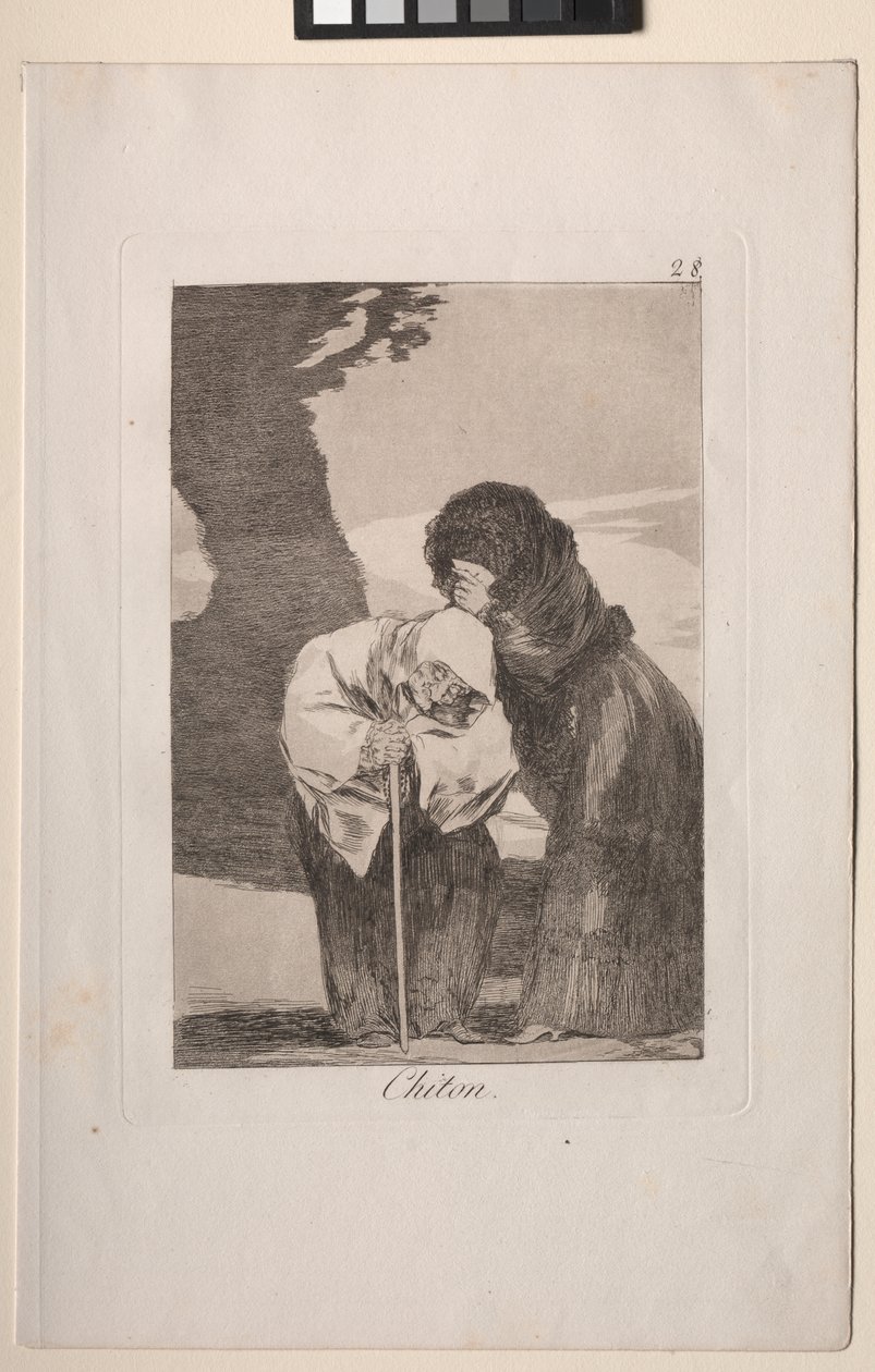 Caprichos: Hysj! av Francisco de Goya