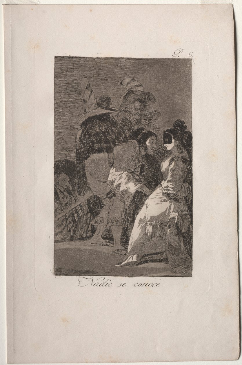 Caprichos: Ingen kjenner seg selv. av Francisco de Goya
