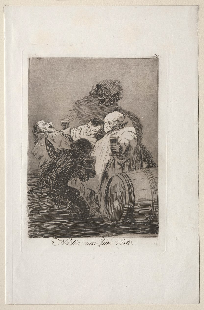 Caprichos: Ingen har sett oss. av Francisco de Goya