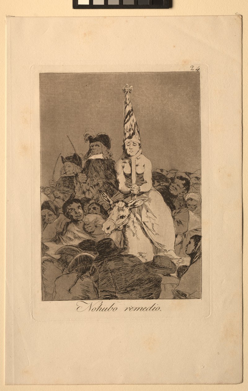 Caprichos: Ingenting kunne gjøres med det. av Francisco de Goya