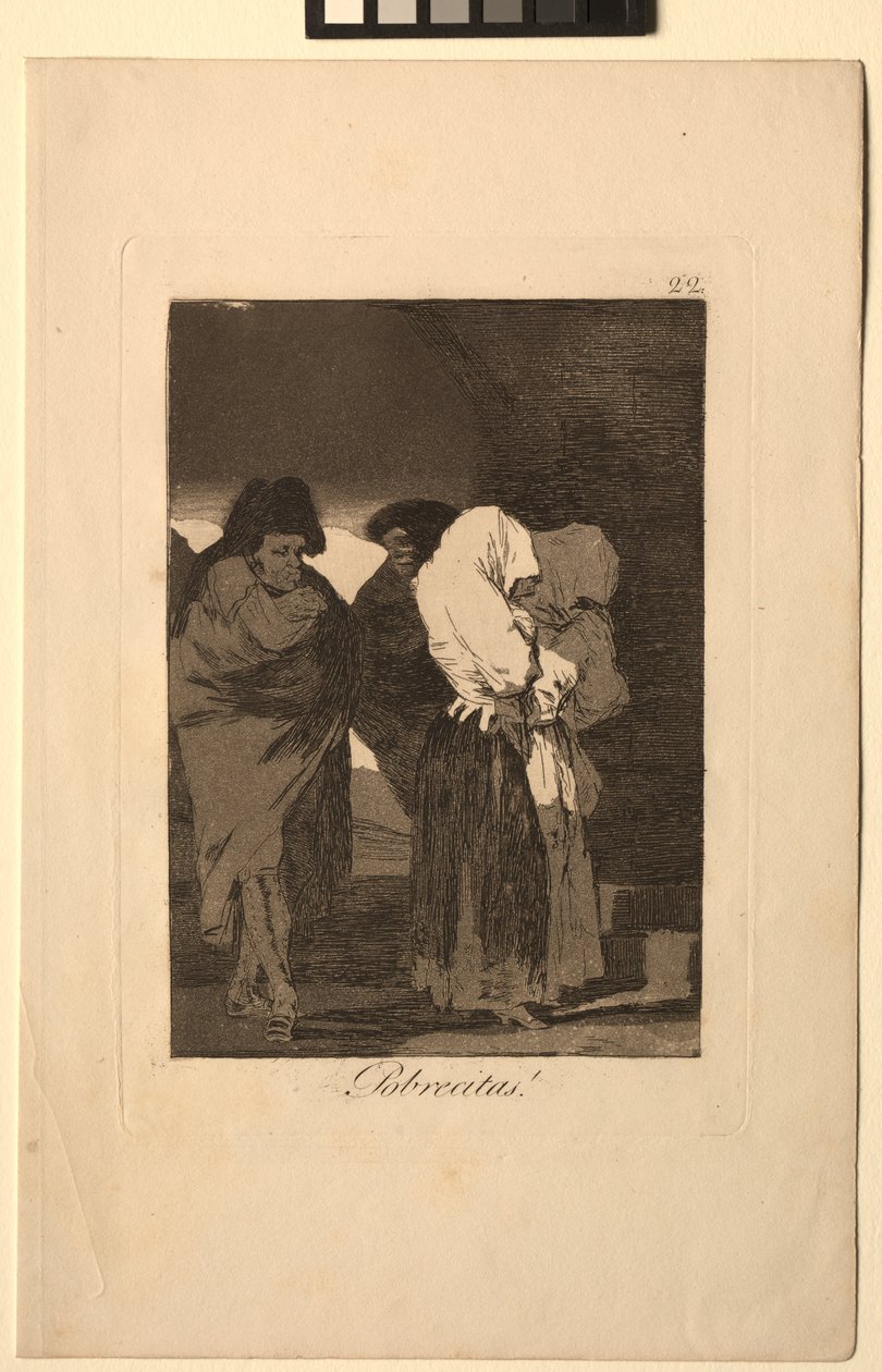 Caprichos: Stakkars småjenter!. av Francisco de Goya