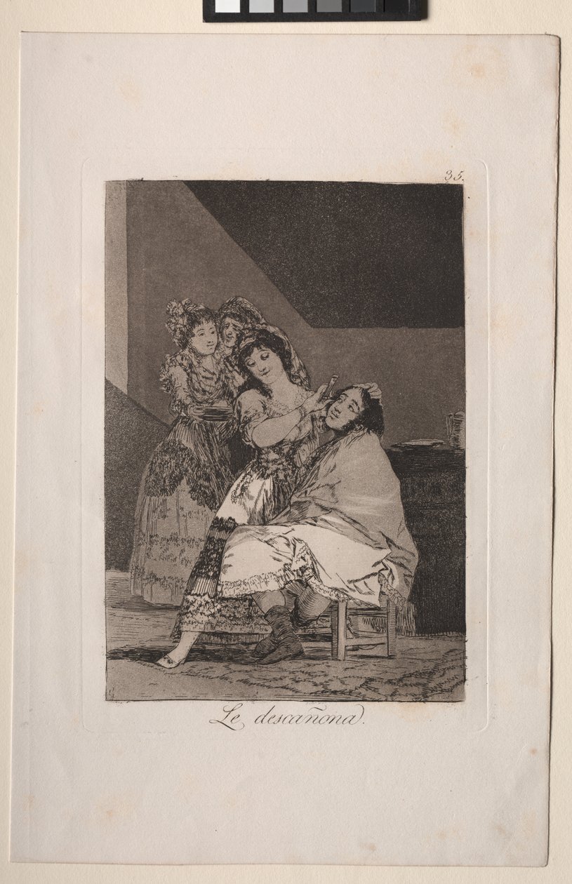 Caprichos: Hun flykter ham av Francisco de Goya