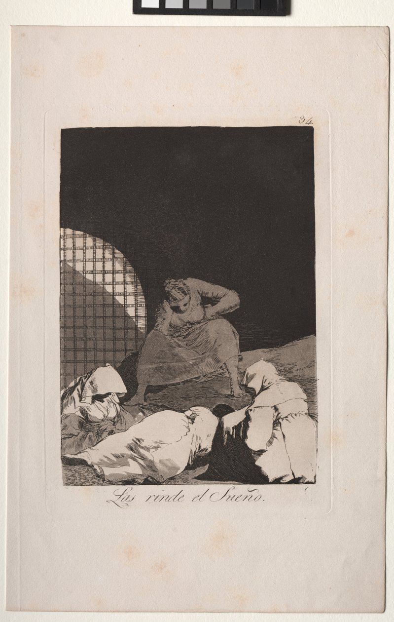 Caprichos: Søvn overvinner dem av Francisco de Goya