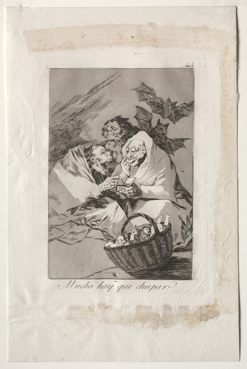 Caprichos: Det er mye å suge av Francisco de Goya