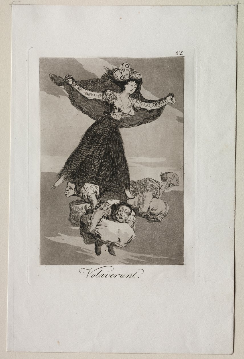 Caprichos: De har fløyet av Francisco de Goya
