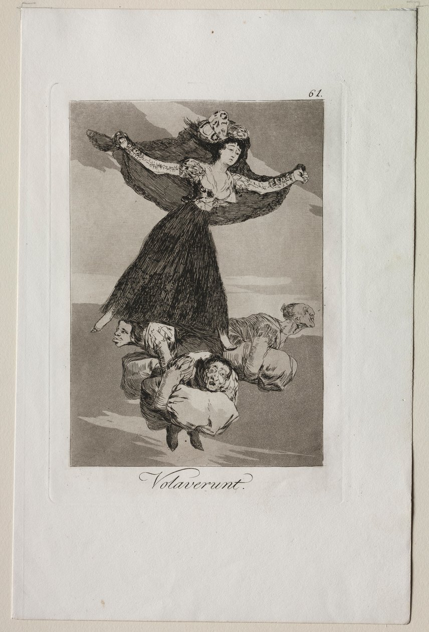 Caprichos: De har fløyet. av Francisco de Goya