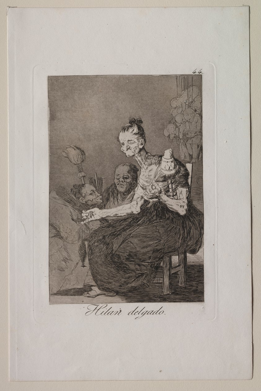 Caprichos: De spinner fint av Francisco de Goya