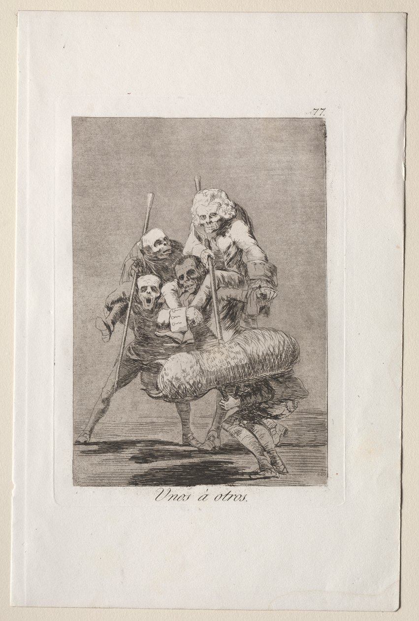 Caprichos: Hva man gjør mot en annen av Francisco de Goya