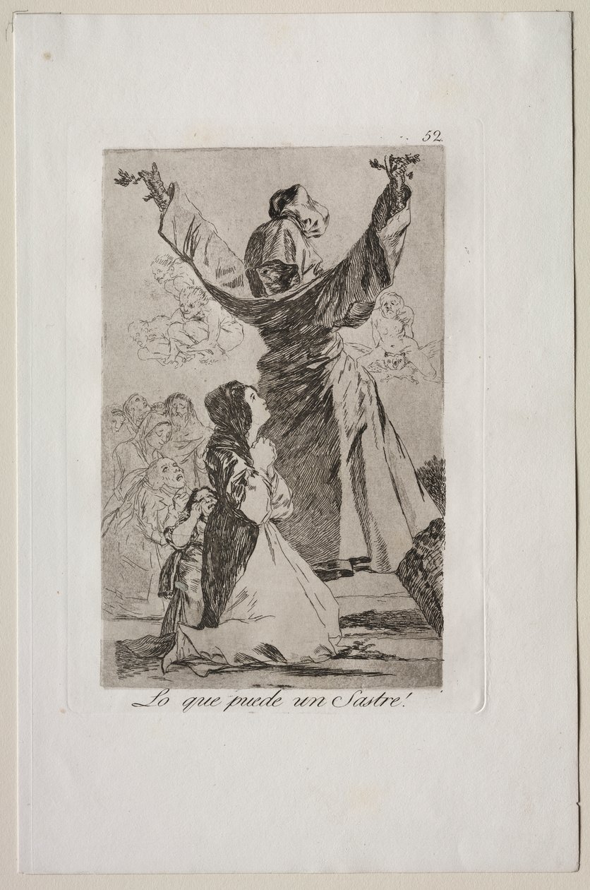 Caprichos: Hva en skredder kan gjøre! av Francisco de Goya