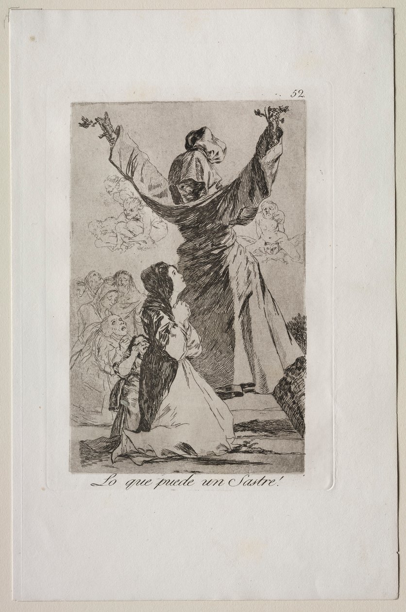 Caprichos: Hva en skredder kan gjøre!. av Francisco de Goya