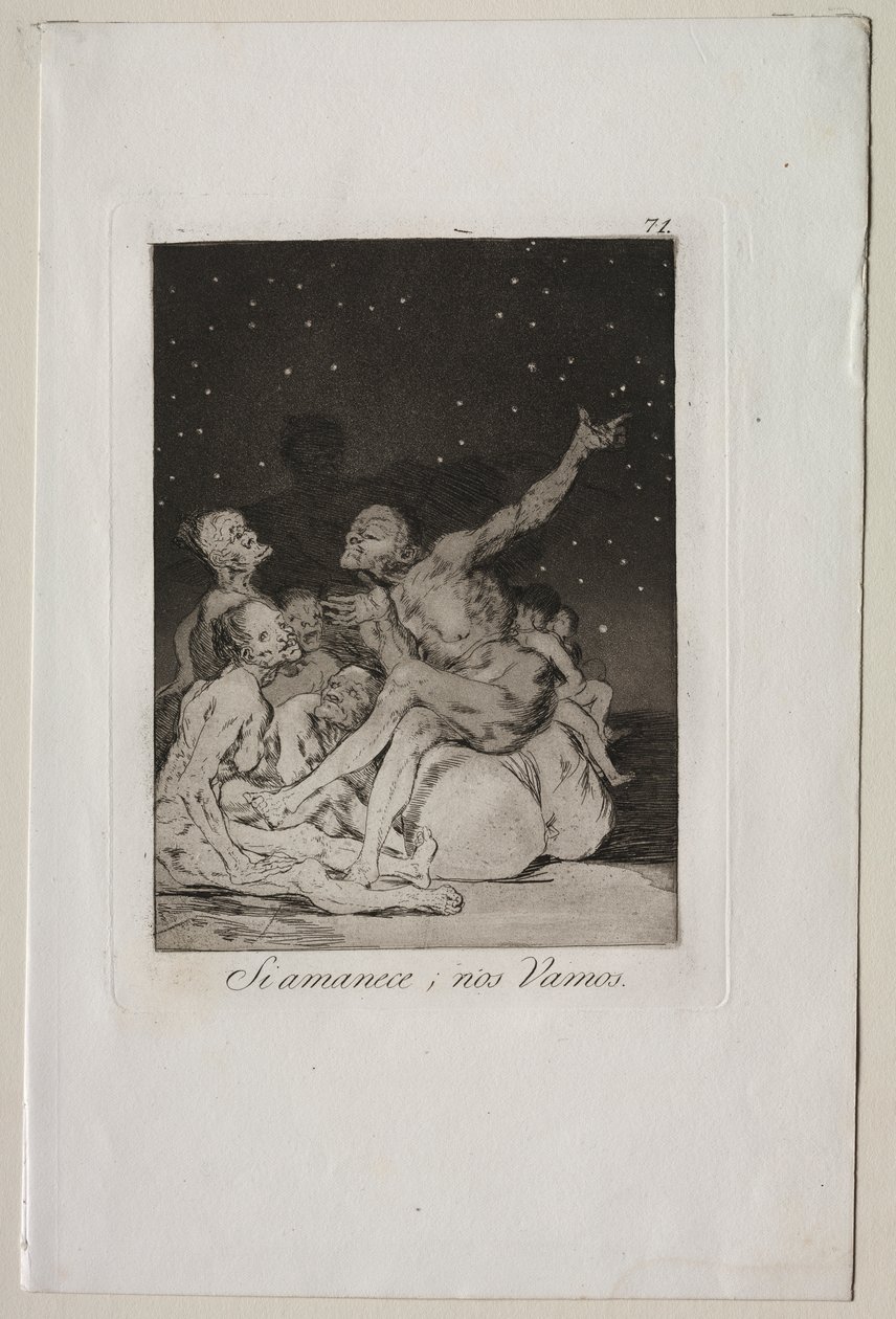 Caprichos: Når dagen bryter, vil vi være av av Francisco de Goya