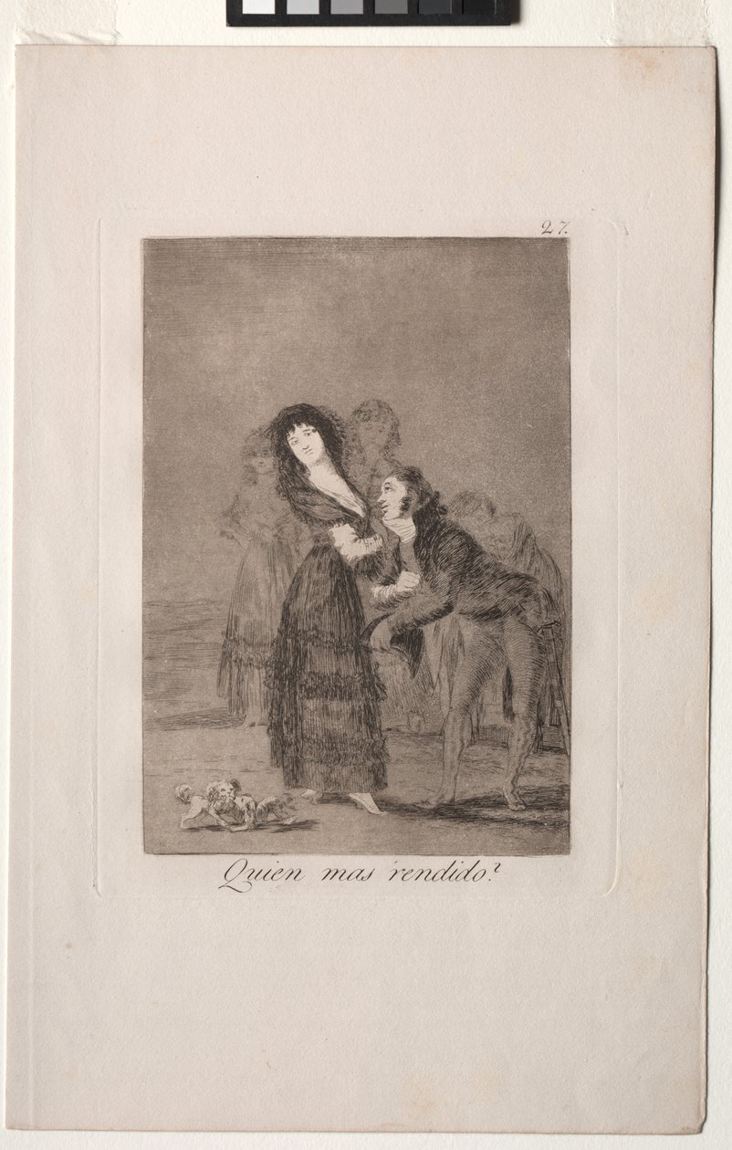 Caprichos: Hvem av dem er mest overvunnet? av Francisco de Goya