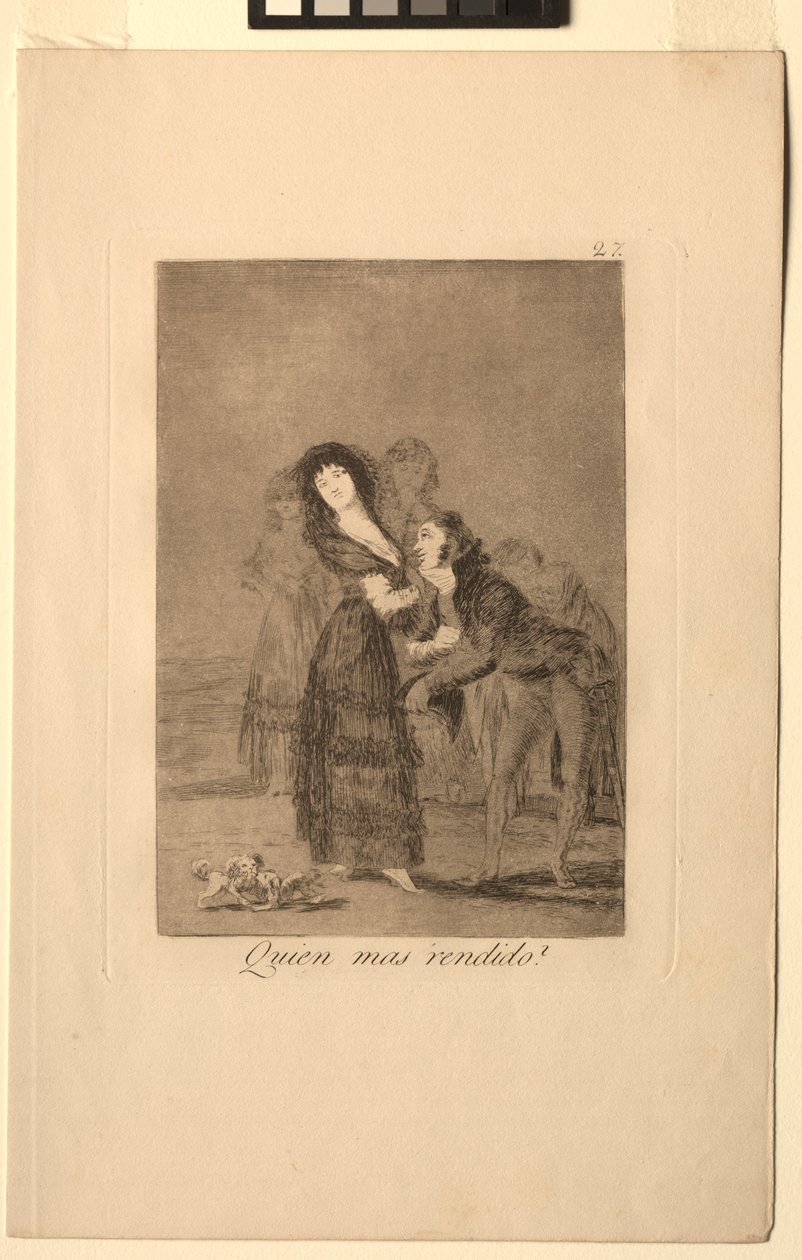 Caprichos: Hvem av dem er mest overvunnet. av Francisco de Goya