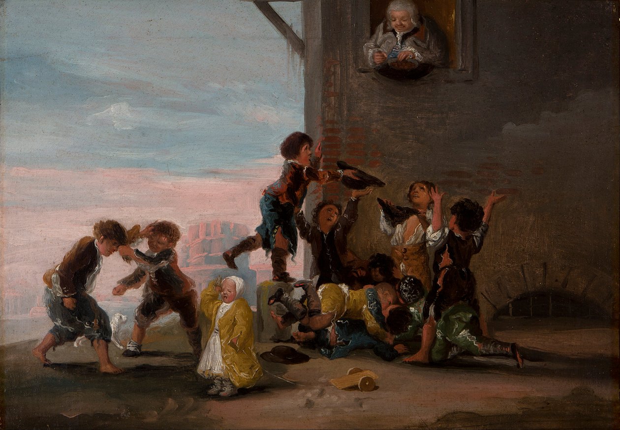 Barn som kjemper Barn som kjemper om kastanjer, 1786. av Francisco de Goya