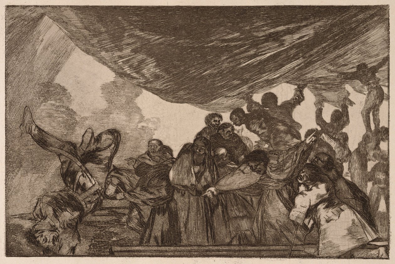 Klar dårskap, fra serien Los Disparates av Francisco de Goya