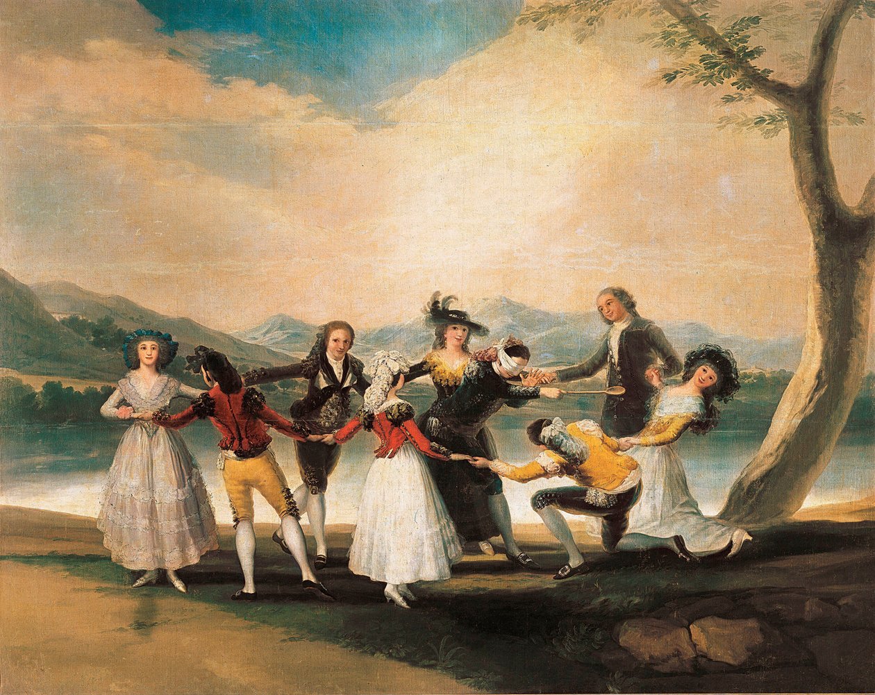 "Colin maillard" (Cucharon) 1788-1789 (olje på lerret) av Francisco de Goya