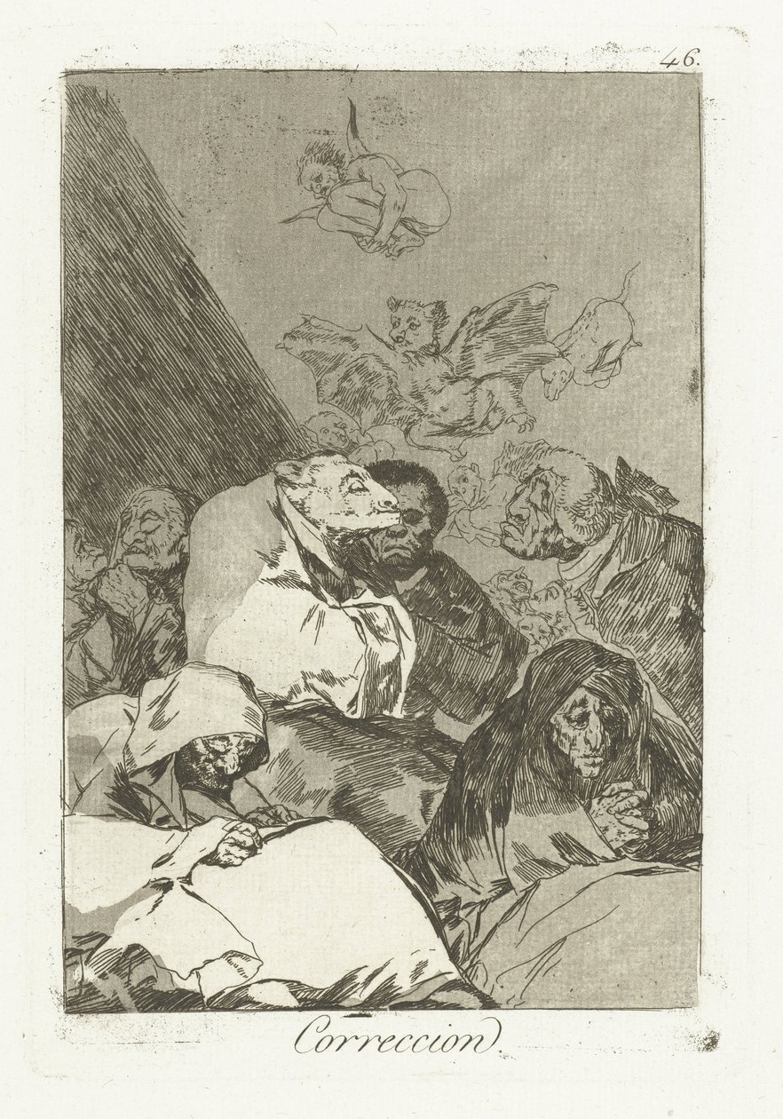 riktig Rettelse (tittel på objekt) Los Caprichos (serietittel) av Francisco de Goya