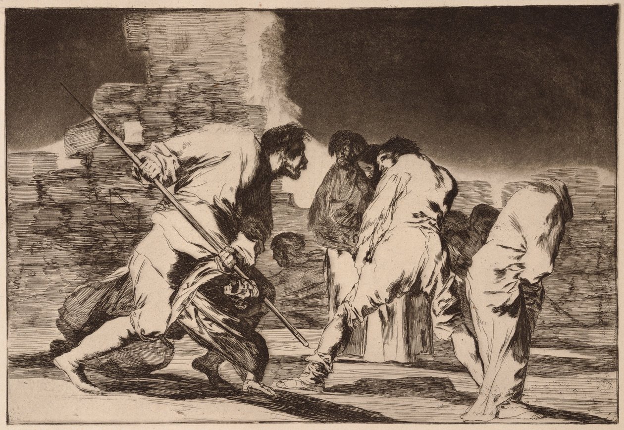 Grusom dårskap (Grusomt Disparate), fra serien Los Disparates av Francisco de Goya