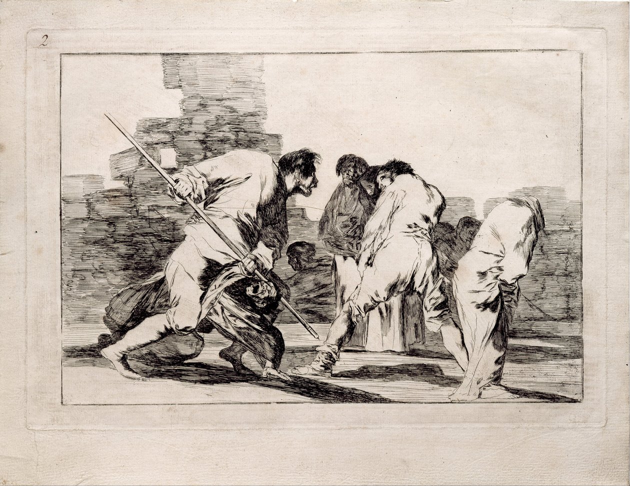 Cruel Folly fra serien Los Disparates Follies, 1815-1819 av Francisco de Goya