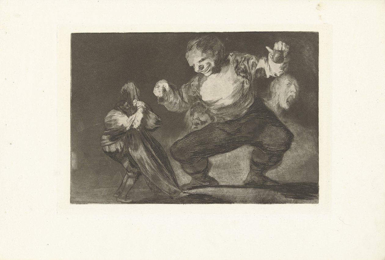 De dwaas Langbein The Nonsense (De dwaasheden) (serietittel) The Proverbs (De spreekwoorden) (serietittel) av Francisco de Goya