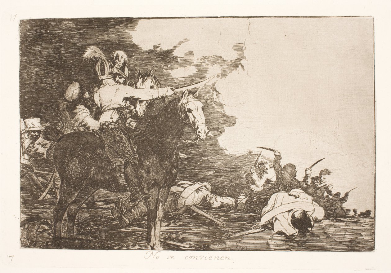 De kan ikke bli enige (17) av Francisco de Goya