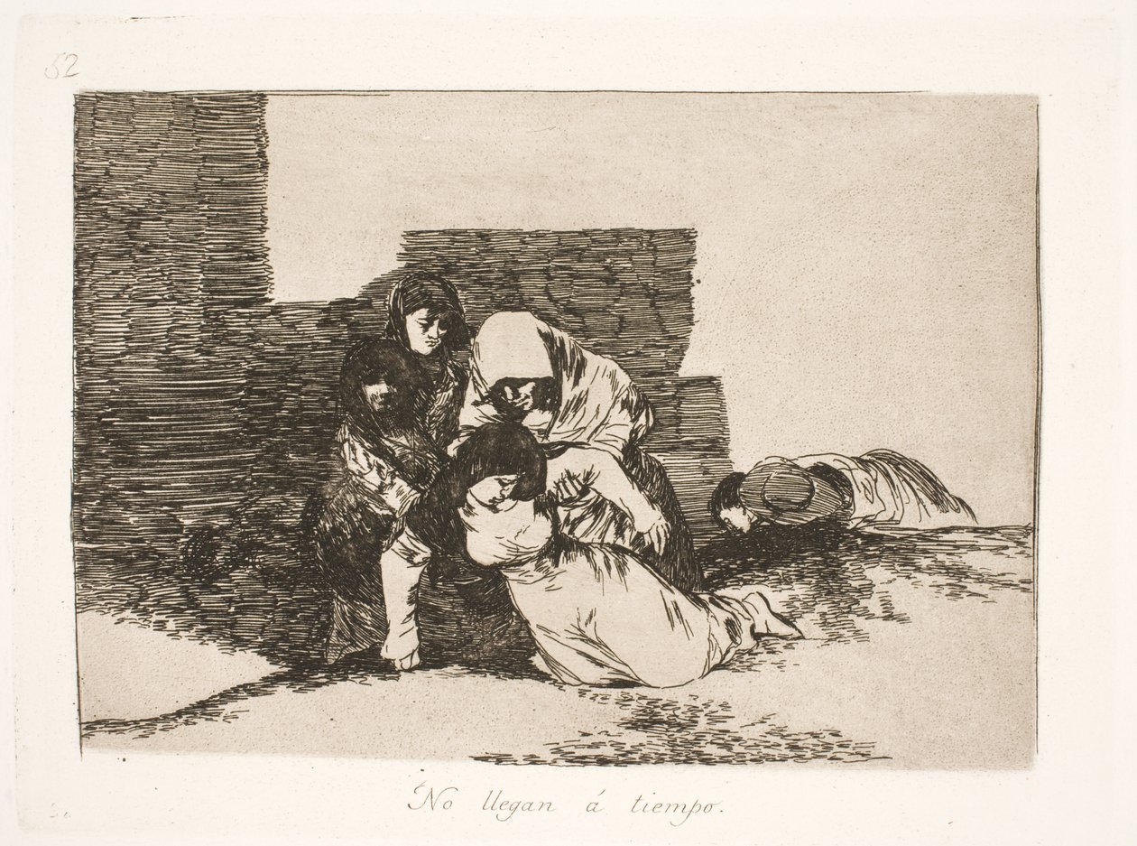 De kom for sent (52) av Francisco de Goya