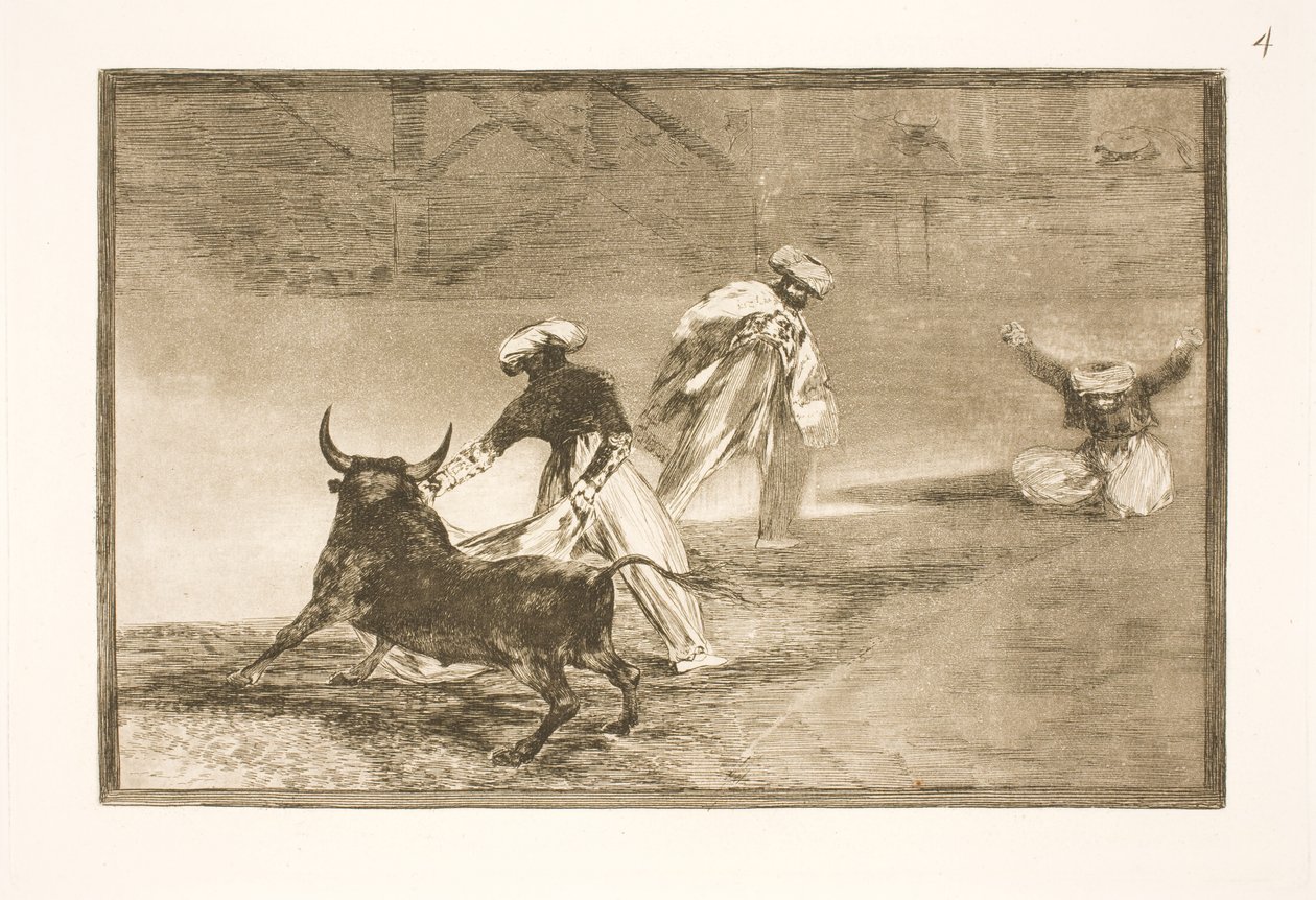 De erter noen andre i innhegningen av Francisco de Goya