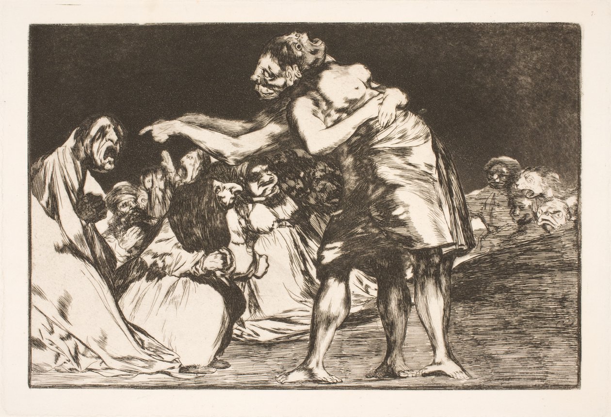 Det tåpelige ekteskapet (Hun som vil gifte seg går aldri glipp av en mulighet til å fortelle om dette) av Francisco de Goya
