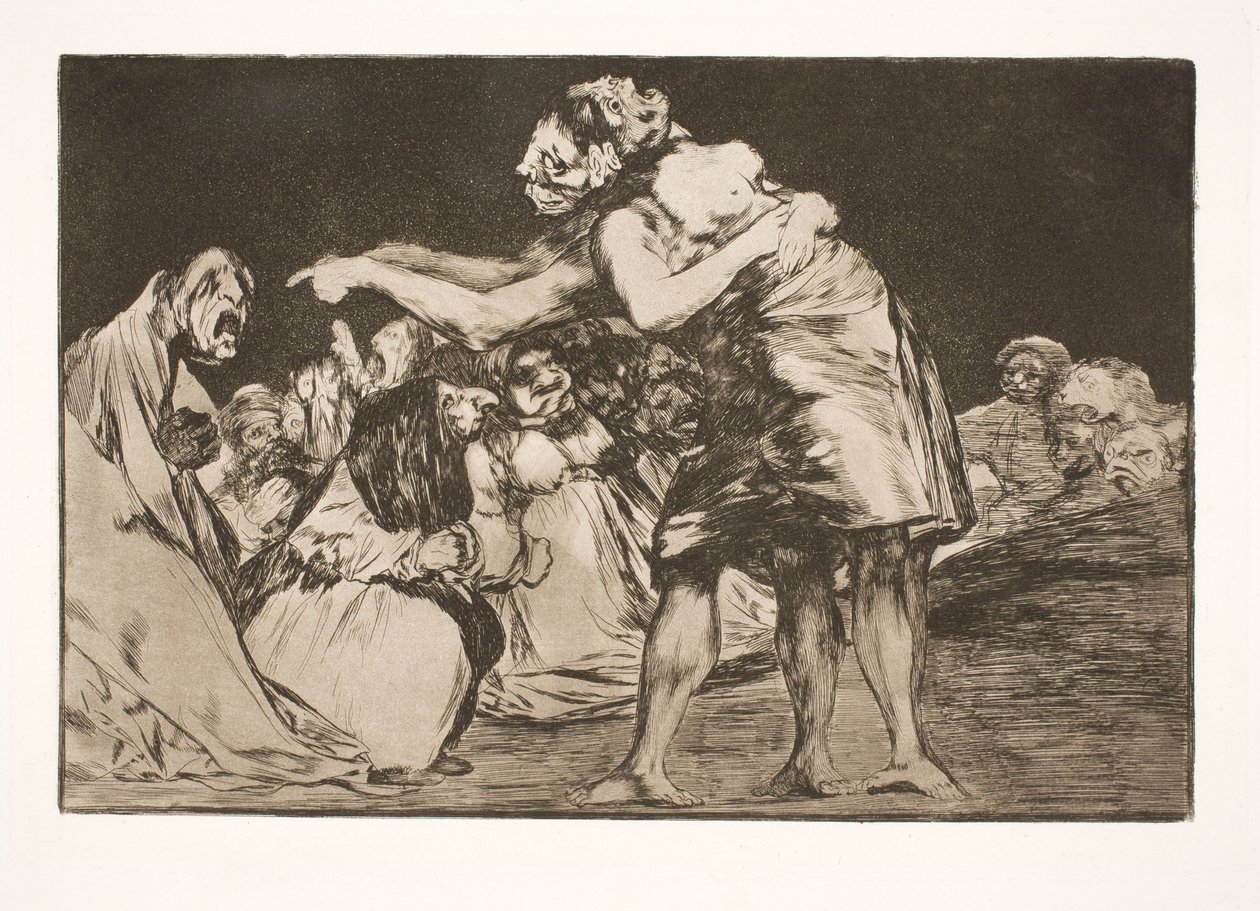 Det tåpelige ekteskapet (Hun som vil gifte seg går aldri glipp av en mulighet til å fortelle om dette) av Francisco de Goya