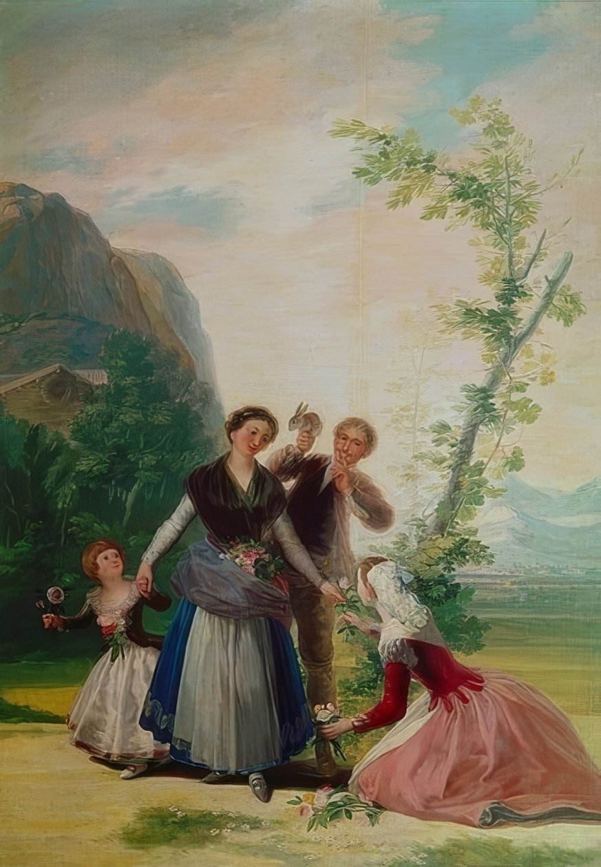 Blomsterjenta eller våren. 1786 av Francisco de Goya