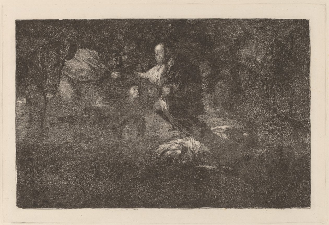 Gud skaper dem og de går sammen av Francisco de Goya