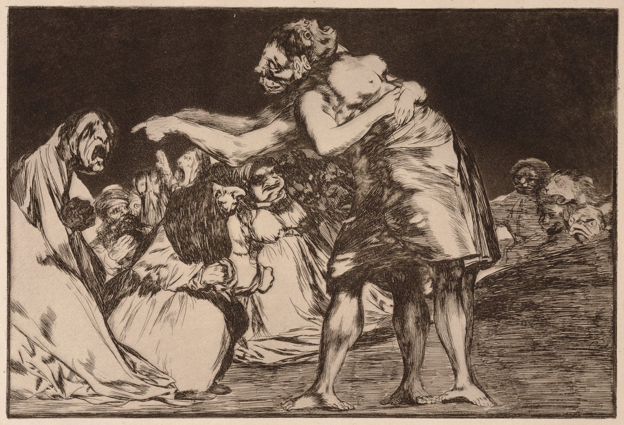 Uordnet dårskap, fra serien Los Disparates av Francisco de Goya