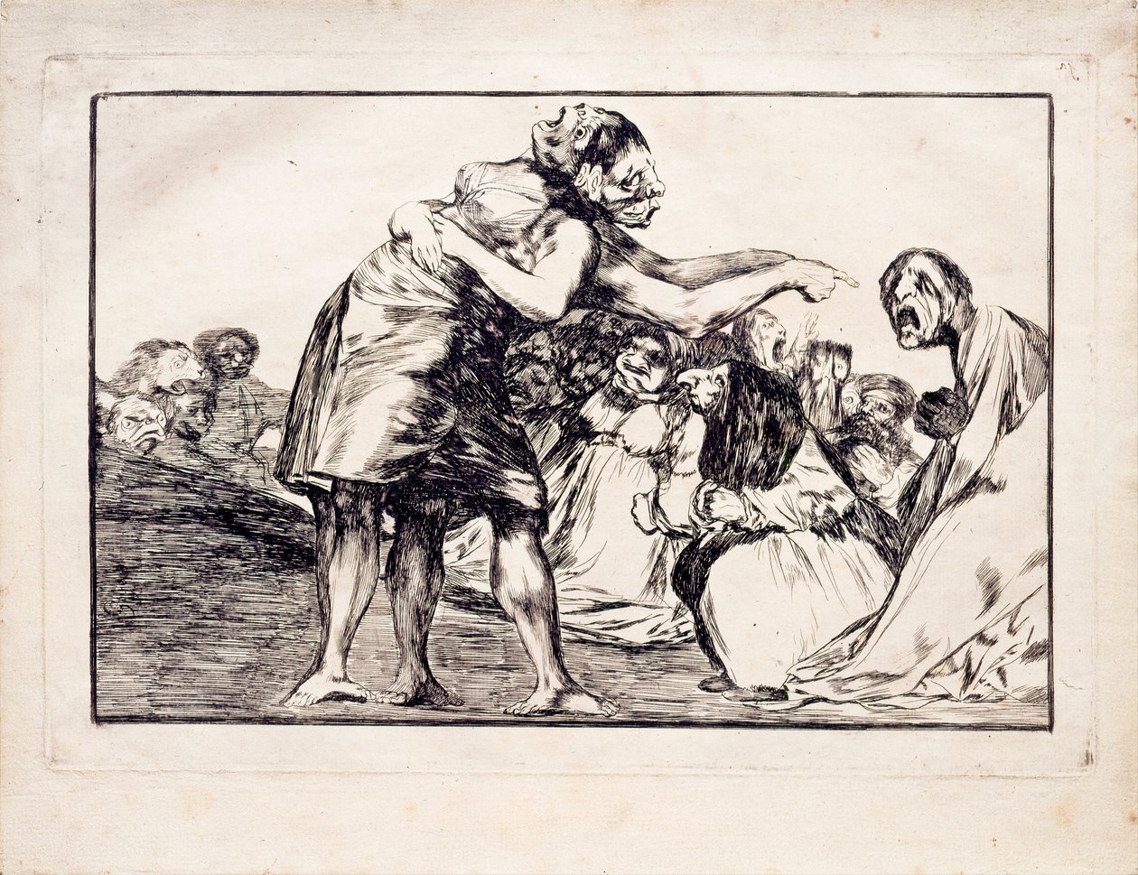 Disorderly Folly fra serien Los Disparates Follies, 1815-1819 av Francisco de Goya