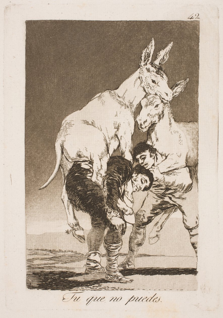 Du som ikke kan, må bære meg på ryggen av Francisco de Goya