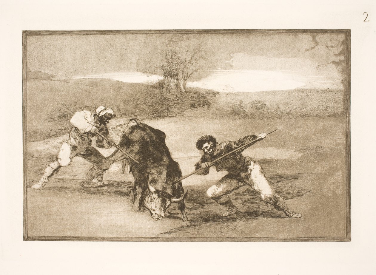 En annen måte å jakte på til fots av Francisco de Goya