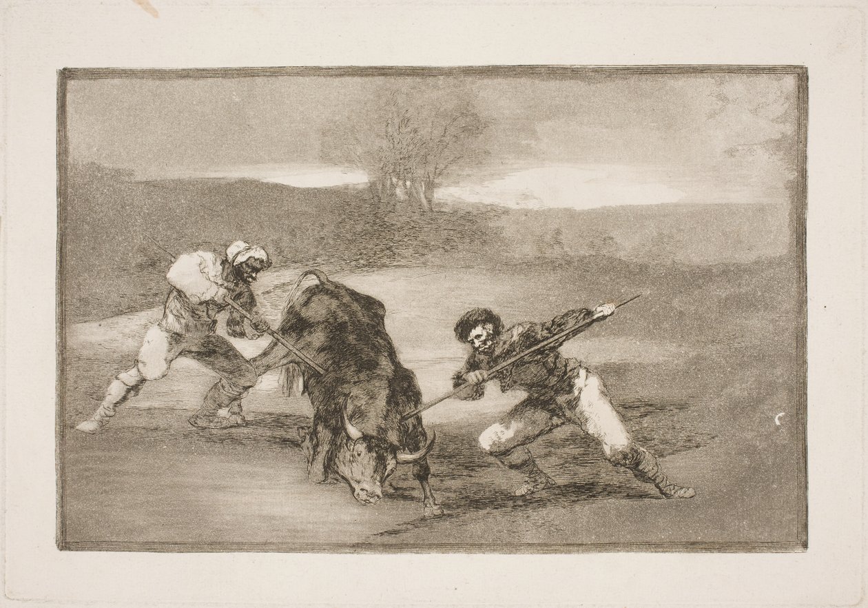 En annen måte å jakte på til fots av Francisco de Goya