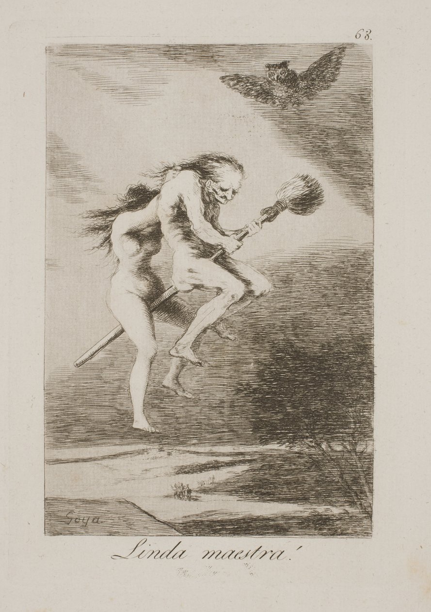 En kjekk mesterlærer av Francisco de Goya