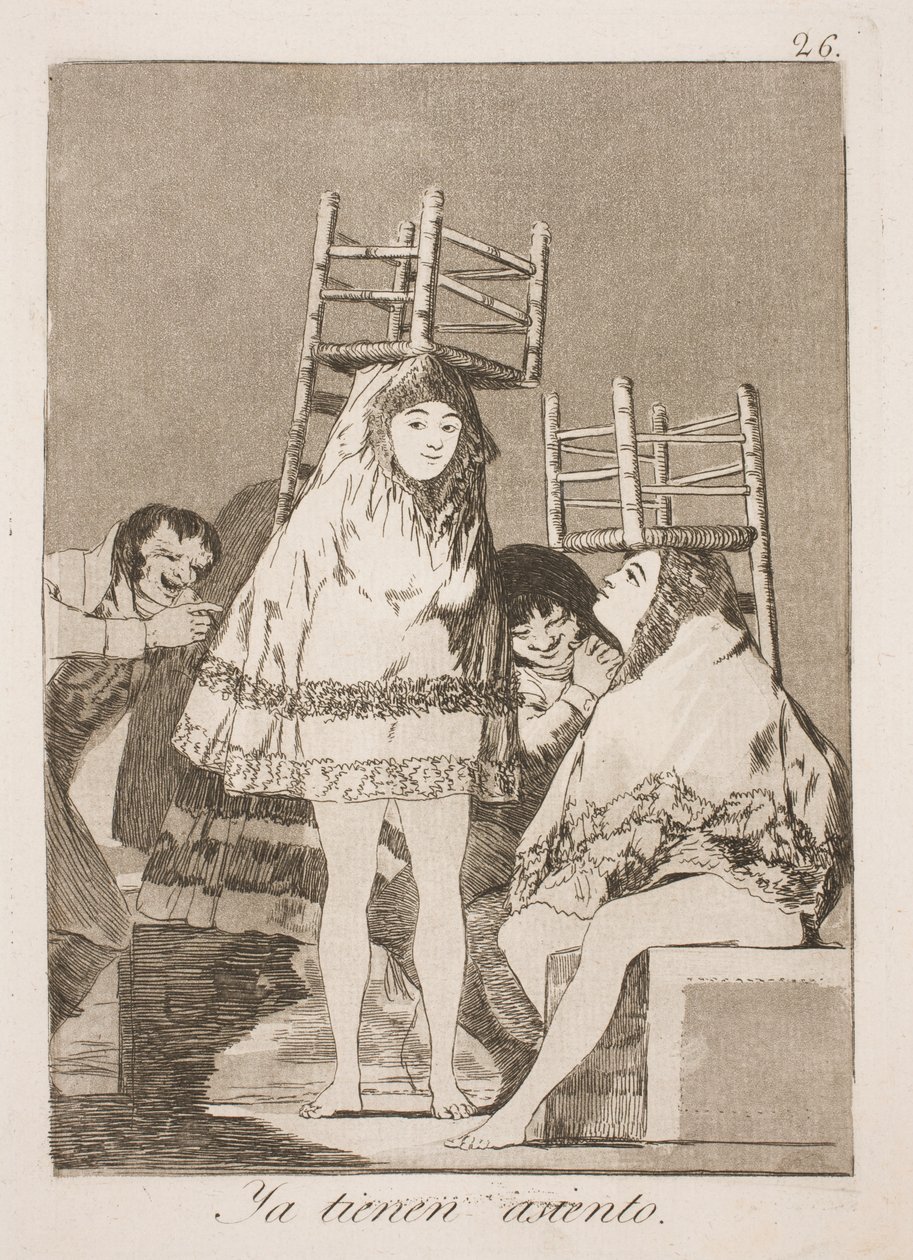 Endelig på plass av Francisco de Goya