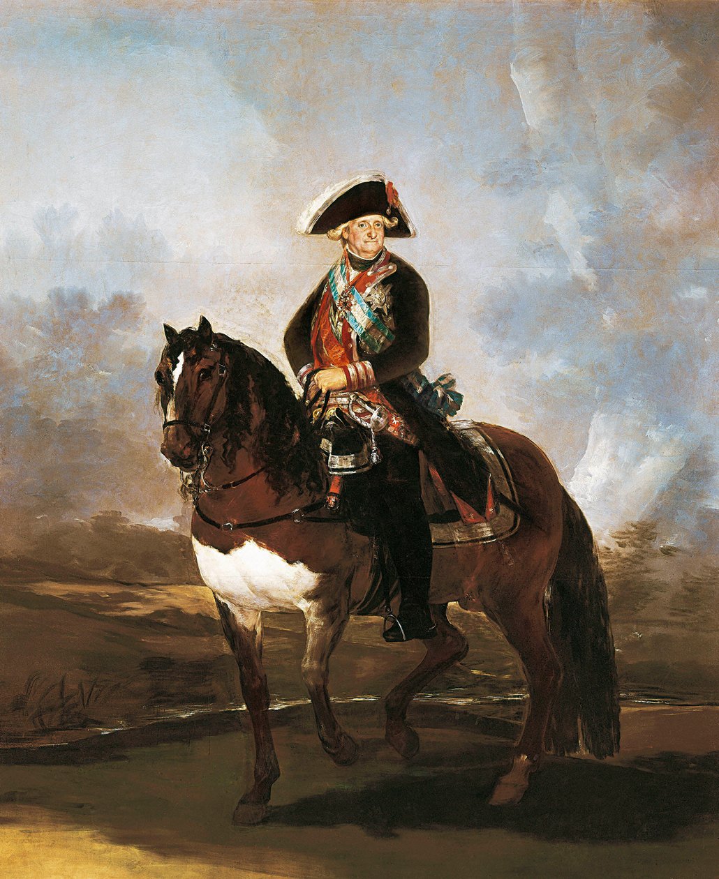 Rytterportrett av kong Carlos IV av Francisco de Goya