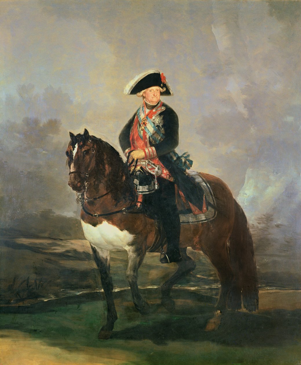 Rytterportrett av kong Carlos IV, 1800-1801 av Francisco de Goya